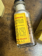 VINTAGE BAALMANN’S Gas Tablets Drugstore Apothecary MCM Medicine Pills Drugs