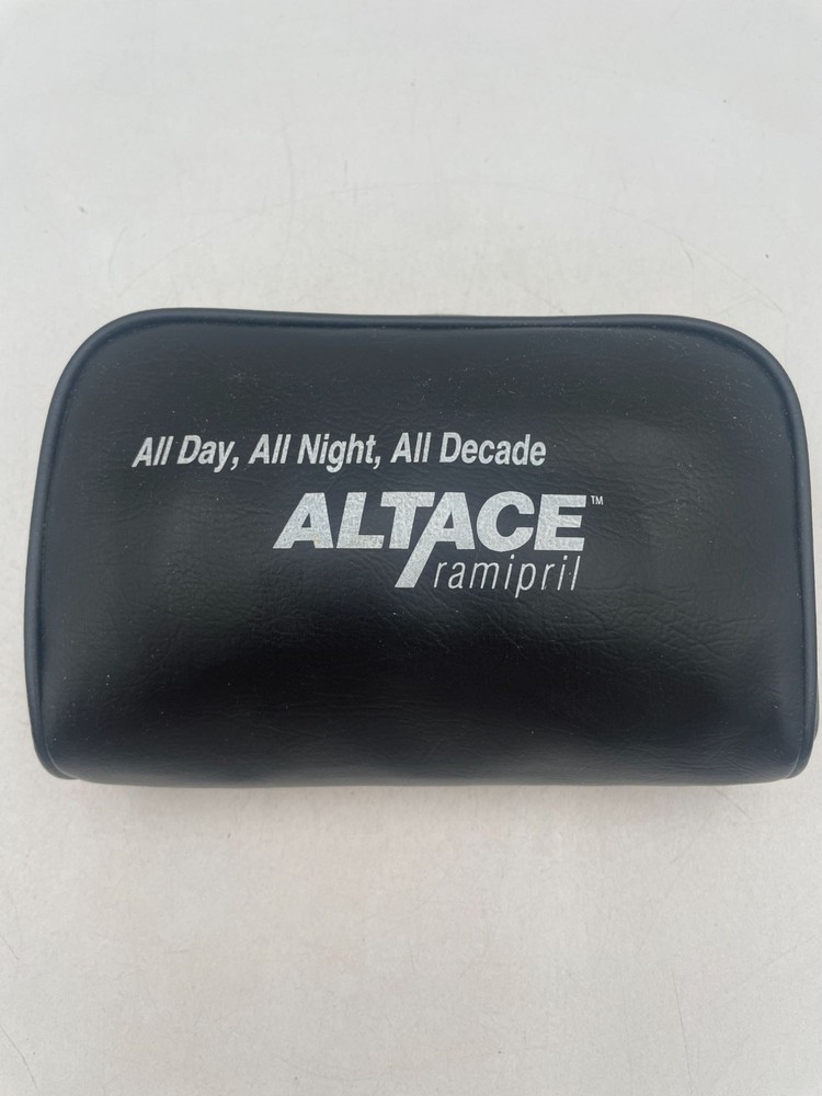 Altace Ramipril Black Pleather Pharmaceutical Promotional Zipper Case