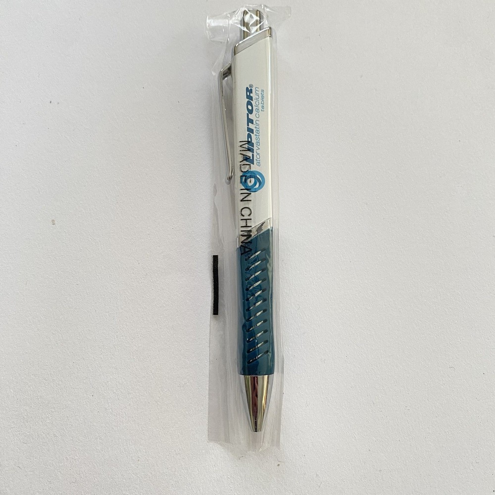 Lipitor Caduet Pharmaceutical Drug Rep Pens White Green New Sealed