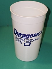 Duragesic Pharmaceutical RX Rep Promotional Plastic Drinking Cups Set of 4