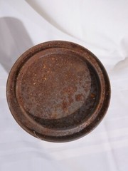 Vintage Merck & Co Bismuth Subcarbonate Cardboard Container Metal Lid & Bottom