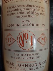 Mead’s Dextri-Maltose Advertising Tin Vtg Baby Formula 1lb. Infant Diet Pharmacy