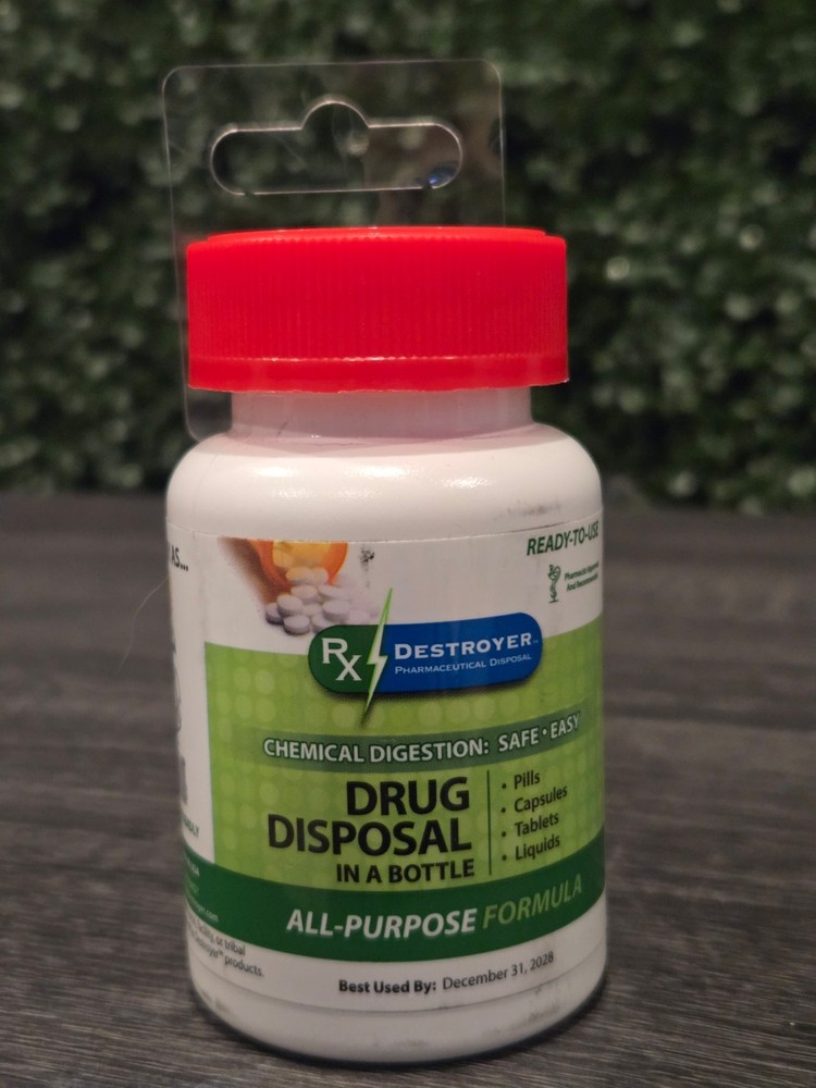 Rx Destroyer Drug Disposal Bottle Pharmaceutical Disposal New Dirty Exterior