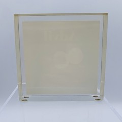Vintage Advil commemorative acrylic desk plaque Paperweight 1984 Pharmaceutical