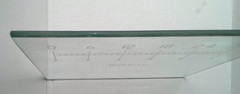 Rare Vintage Owens – Illinois Pill Tile (Graduated) Flat thick glass 10″ X 10″