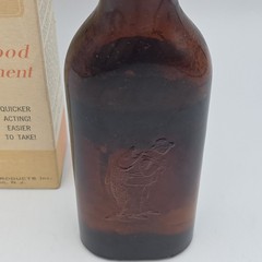 Vintage 1950’s SCOTT’S EMULSION BOTTLE w/ Contents Harold Ritchie, CLIFTON NJ