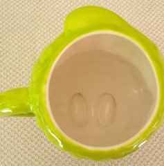 Triglyceride Ceramic Mug Anthropomorphic Green Medical Office Lab Gag Gift