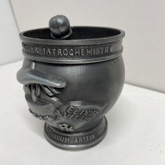 Vintage Pewter Mortar & Pestle Display Only By Schering Corp.