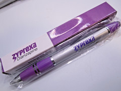 Drug Rep Zyprexa Heavy Metal Pharmaceutical Pen In Box Promo RARE New Writes