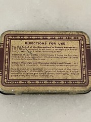 McKesson ASPIRIN TABLETS TIN Vintage Medicinal Tin Container