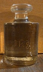 Vintage Clear Glass Laboratory Apothecary Scale Weights 1kg to 50gm Set Of 5