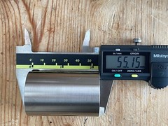 Tungsten, Magnesium & Titanium Solid Metal Cylinders length55mm diam35mm