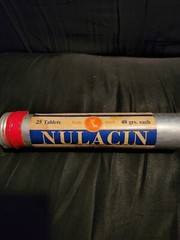 Vintage Nulacin Antacid Tablets Tube Tin Horlicks Limited Full New