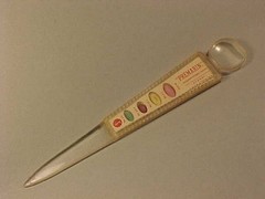 Vintage Averst Laboratories “Premarin” Drug Advertising Letter Opener Magnifier