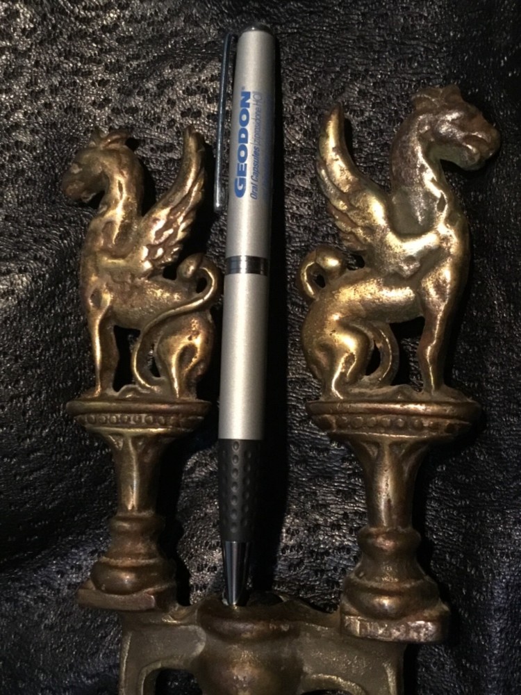 Geodon Heavy Metal Drug Rep Pharmaceutical Grey Twist pen Pfizer