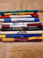 Pharmaceutical Drug Rep Pens Nitroglycerin Prozac Celexa Evista Norvasc Ten