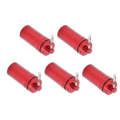 1-5pcs Mini Keychain Tablets Case Water Proof Outdoor Tablets Container Red