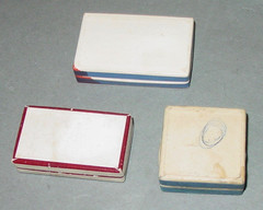 3 Vintage Cardboard Paper PHARMACY Prescription Drug Hinged Pill Box Mix Lot USA