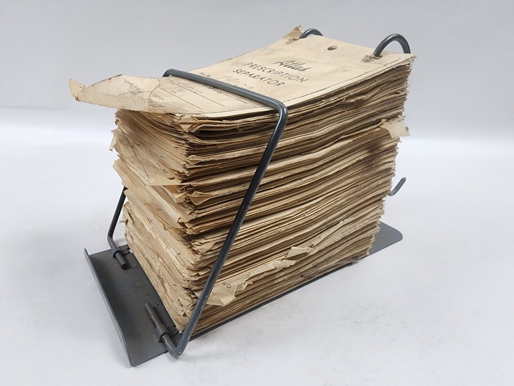 Prescription Atlas Rx Pad Paper Apothecary Druggist Pharmacy Medicine 1939 1940