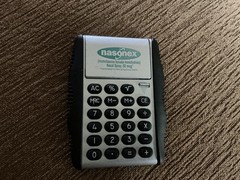NASONEX Calculator, Pharmaceutical Vintage Collectible, 1997
