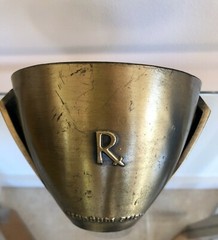 Vintage Pharmacy Class 1973 Mortar & Pestle Rx Secundum Artem Schering