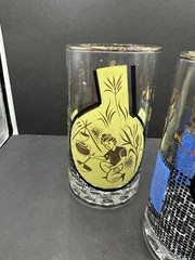 Vintage MCM Roerig Pfizer Pharmaceutical Glasses ’s Set Of 5