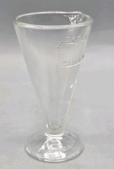VINTAGE Zonite 3.5″ Clear Glass 2 TBSP Apothecary Measuring Beaker
