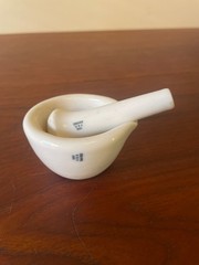 Vintage Coors USA Laboratory Mortar & Pestle – Size 000 – Apothecary /Chemist