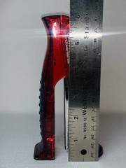 Ultram ER Drug Rep Promo Stapler – Red Translucent Stand-Up Ergonomic Squeeze