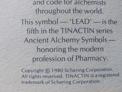 Set of 2 Pharmacy Tinactin Secundum Artem 1980 Brass Paperweights Bookends