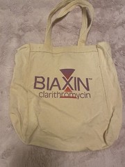 Biaxin pharmaceutical promotional drug Rep Advertising tote book bag