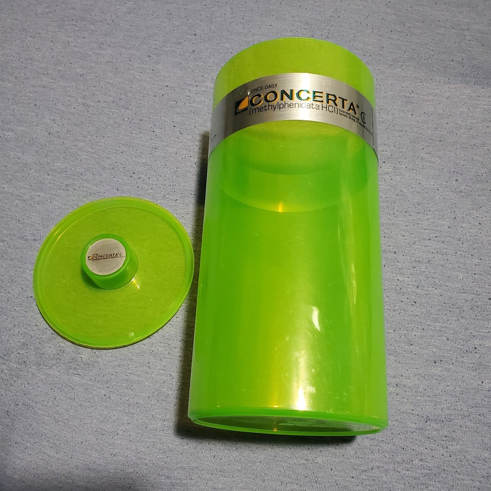 Rare Concerta Medicine Container Promotional Pharmaceutical Rep Collectible