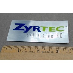 Zyrtec Cetirizine HCL Drug Promo Fridge Magnet Vintage 1990s