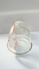 COFFEINUM, Vintage Glass Apothecary Pharmacy Clear Jar, 100 ml, with Cap