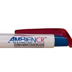 Ambien CR Pen Pink & Blue Drug Rep Pharmaceutical Promo Advertising Black Ink