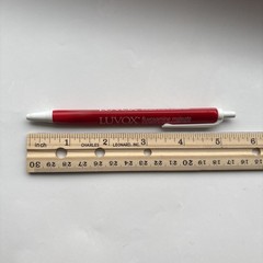 VTG Ballpoint LUVOX Pharma Promo Advertising Triangular Pen Red
