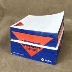 Vintage Vioxx Note Pad Paper *SPLIT INTO 2* Drug Rep Swag Pharmaceutical Notepad