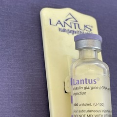 Vintage Drug Rep Pharmaceutical Advertising LANTUS Refrigerator Magnetic Clip