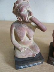 4 Vintage Mexican Terracota Figures Anxiety / Depression – Adv. for Etrafon