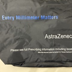 Astrazeneca Atacand Candesartan Cilexetil Drug Rep Merch Zippered Black Bag