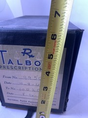 Pharmacy Prescription Record File Boxes Apothecary Rx Talbots Vintage