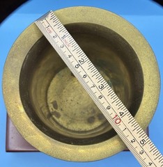 Vintage Solid Brass Mortar & Pestle Made in India 4.5” Apothecary Spice Grinder