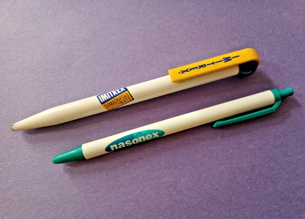 Imitrex Nasonex Pharmaceutical Drug Rep Promo Ballpoint Pens