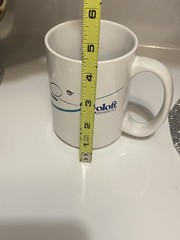 Pfizer Zoloft Coffee Mug Cup White Blue Pharmaceutical Promo Rep Advertising VTG