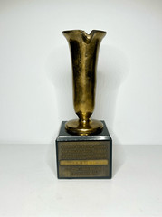 VTG 1943 Solid Brass Pharmacy & Science College Beaker Golden Anniversary Award