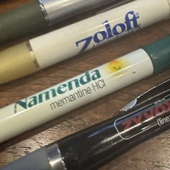 Pharmaceutical Medical Promo Pen Drug Rep Zoloft Paxil Zyvok Namenda Zyprexa Lot