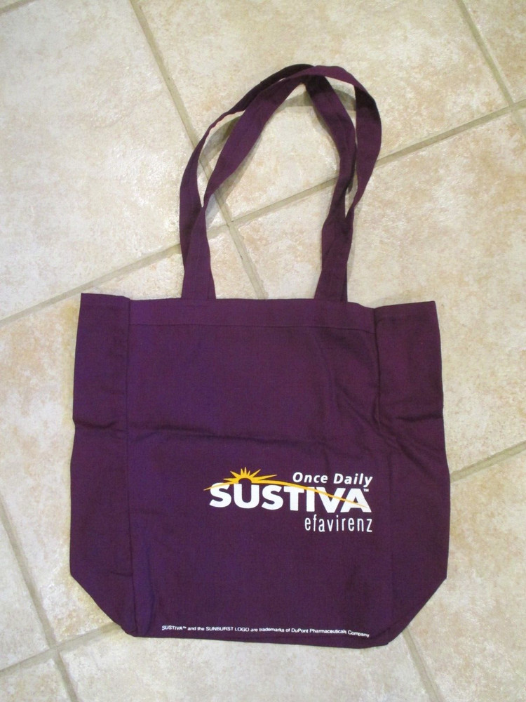 Sustiva DuPont Pharma Drug Rep Pharmaceutical Advertising all cotton tote bag