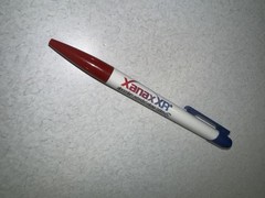 XANAX XR PEN: Red/White/Blue – Plastic -Pharmaceutical Promo NEW