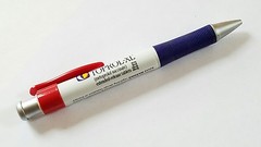 Drug Rep Writing Pen Toprol-XL Multicolor Red, White, Blue metal black ink