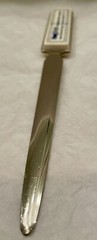 VTG 1980’s MEAD JOHNSON QUIBRON-T SR 7″ METAL LETTER OPENER PHARMA REP LOGO
